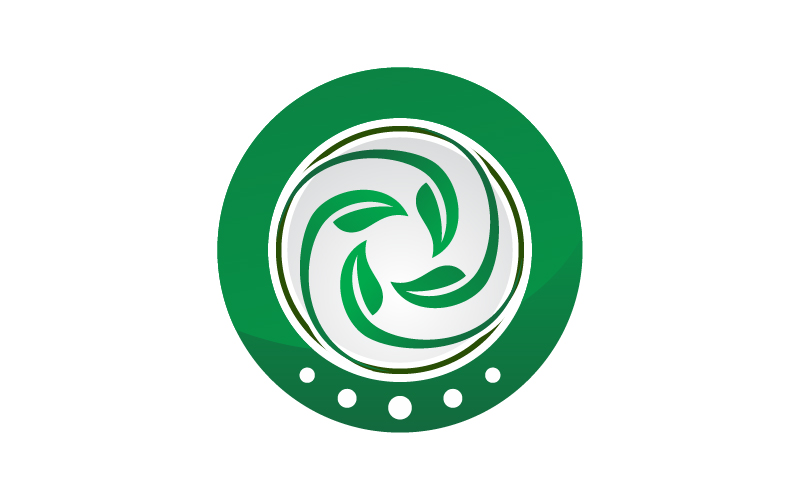 Leaf Farm Rotation Motion Logo Template