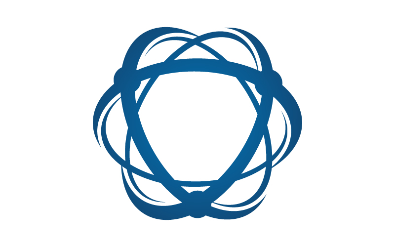 Atom Science Technology Logo Template