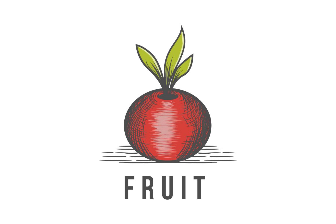 Fruit Graphic Logo Design Vector