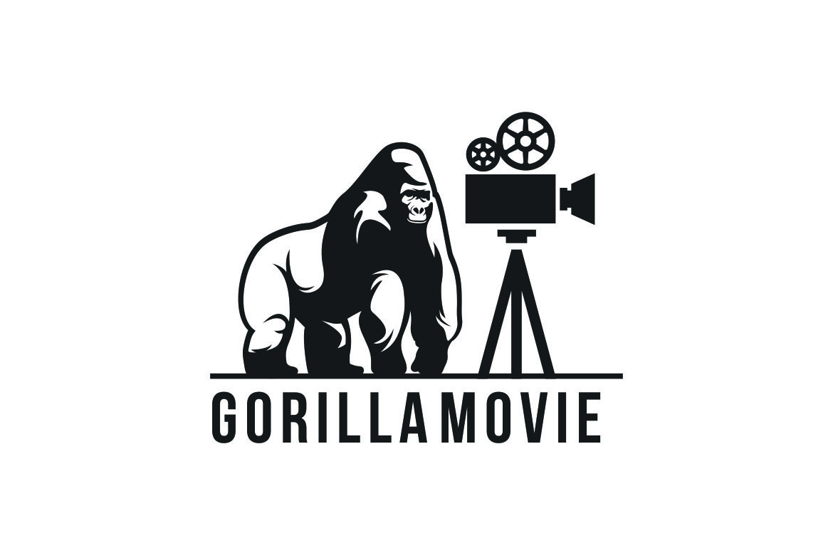Gorilla Movie Graphic Logo Design