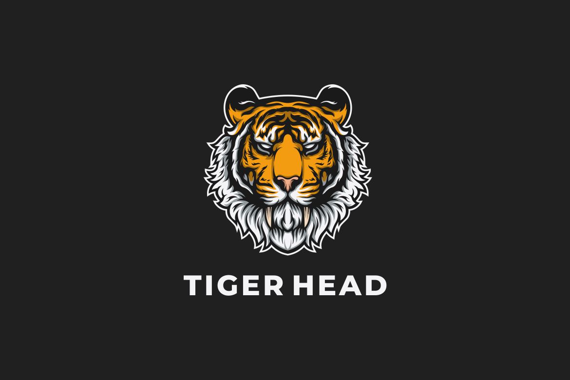 Tiger Head Graphic Logo Design