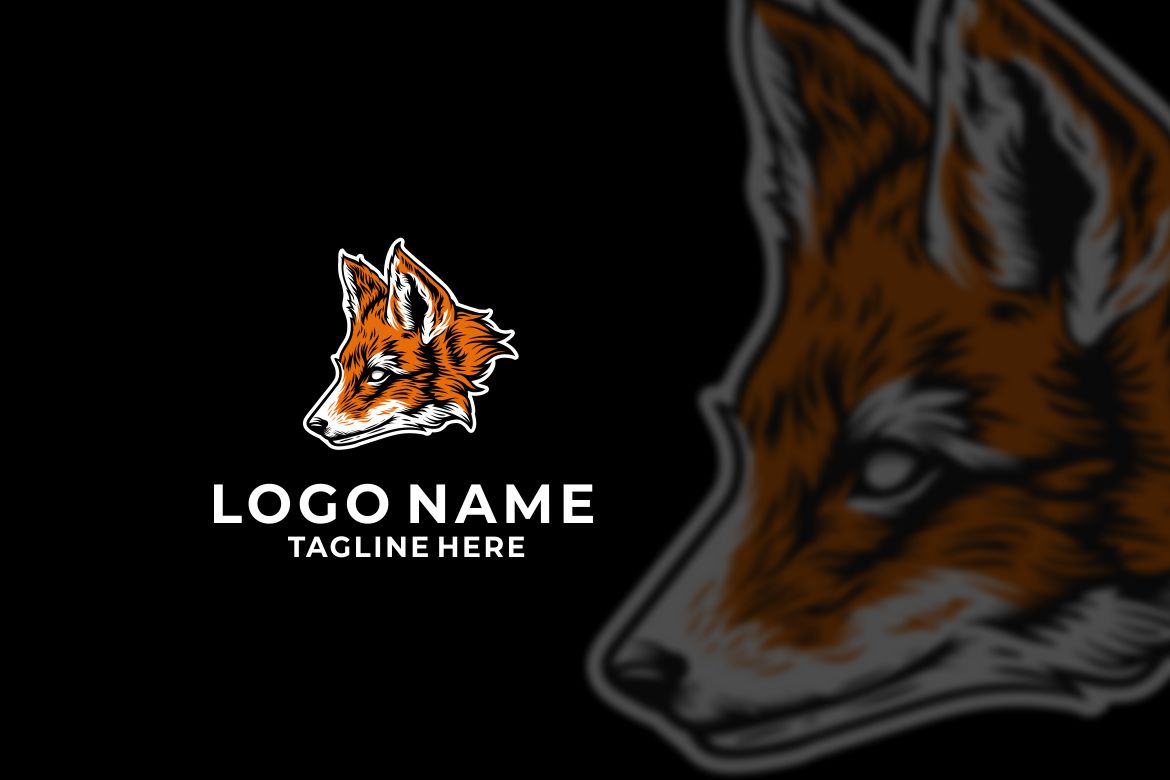 Fox Head Graphic Logo Design