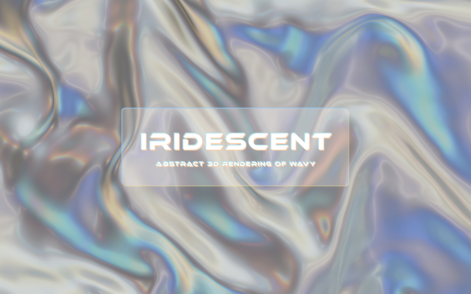 Iridescent Wavy Background