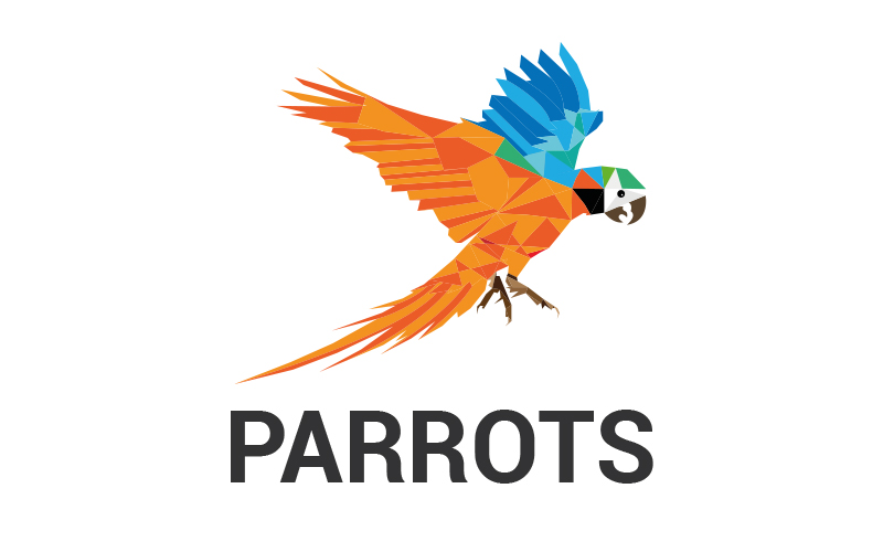 Parrot Geometrical logo design