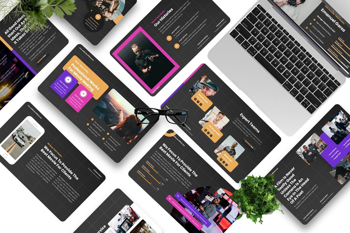 Twist - Movie Studio Powerpoint Template