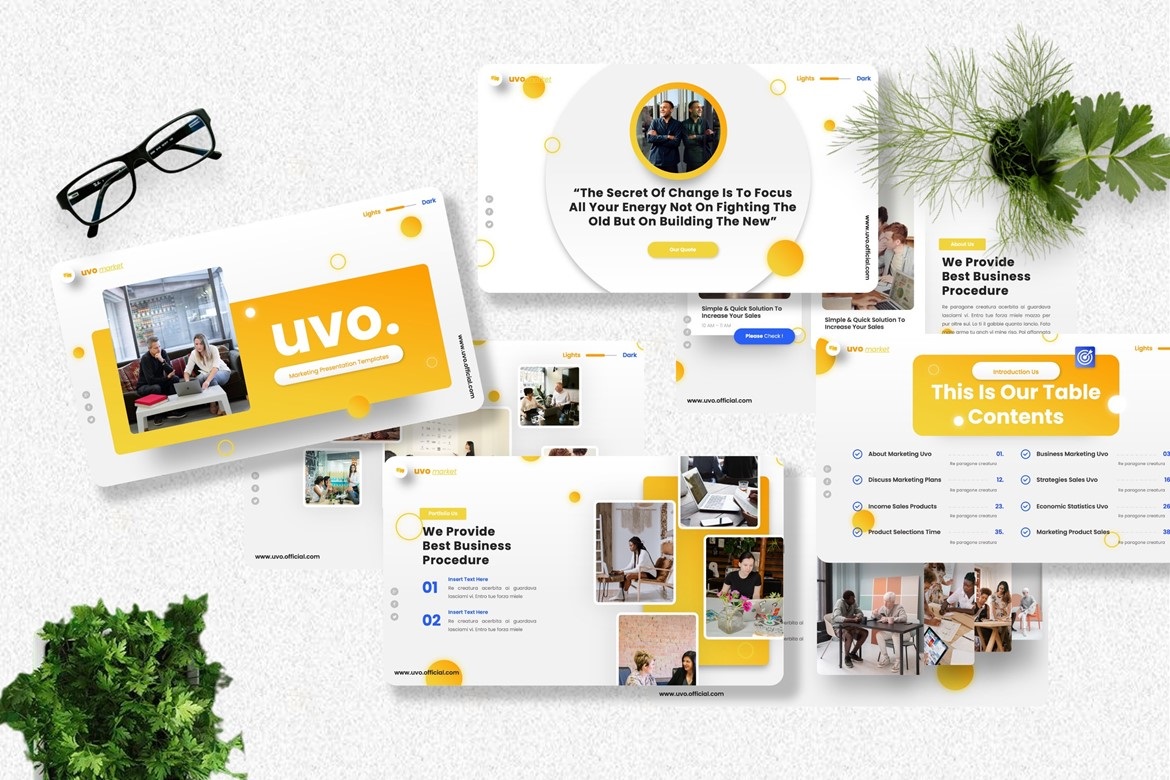 Uvo - Marketing Googleslide Template