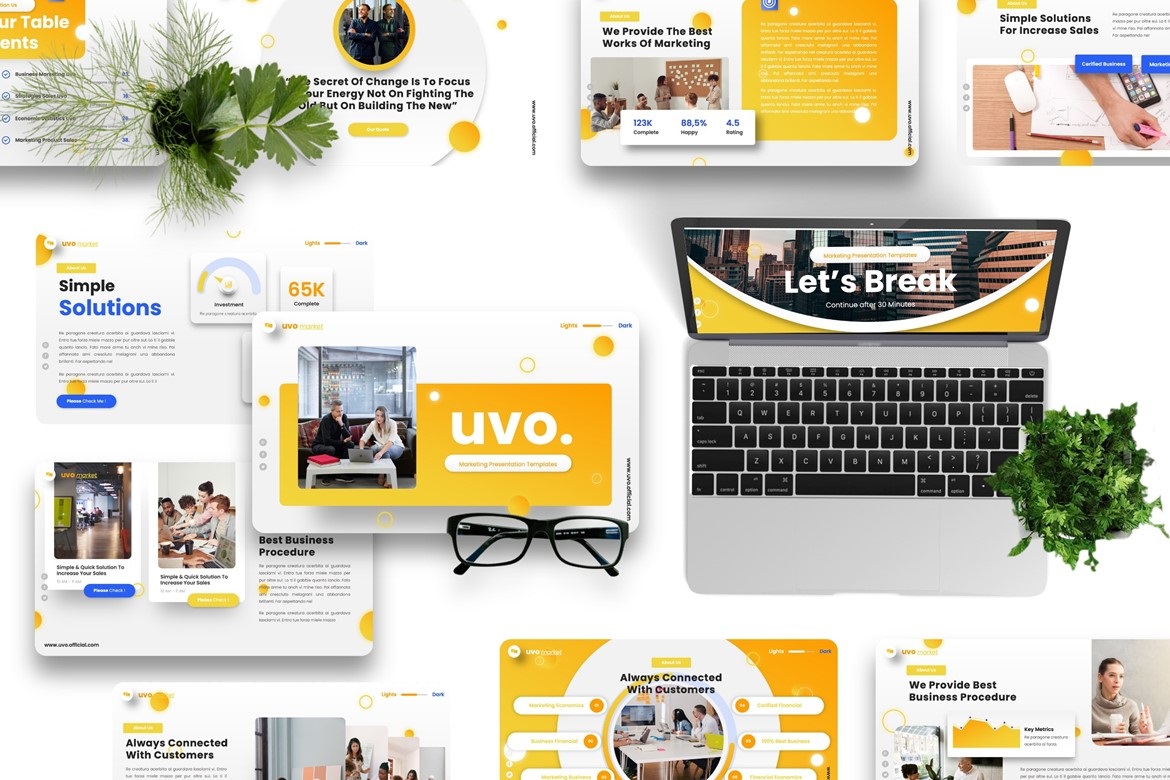 Uvo - Marketing Powerpoint Template