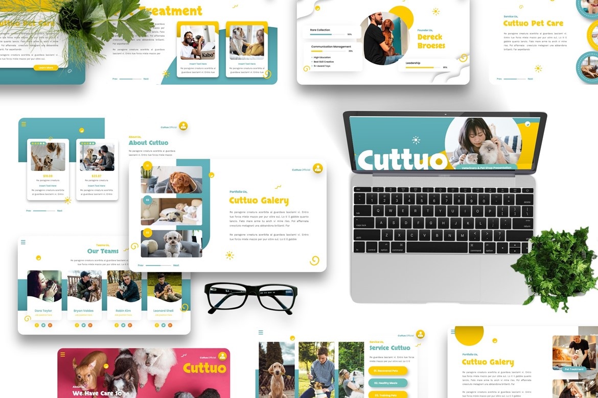 Cuttuo - Pets Care & Animal Powerpoint Templates