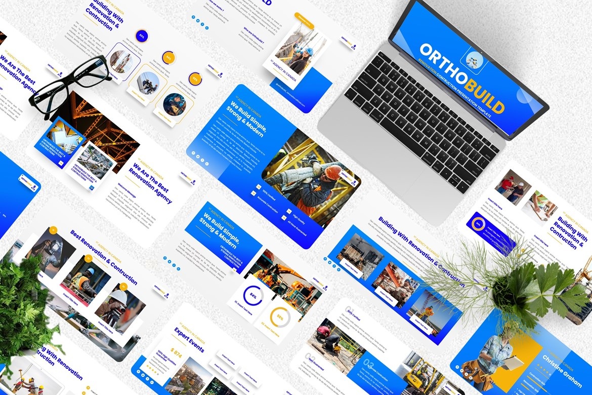 Orthobuild - Renovation & Contruction Googleslide Template