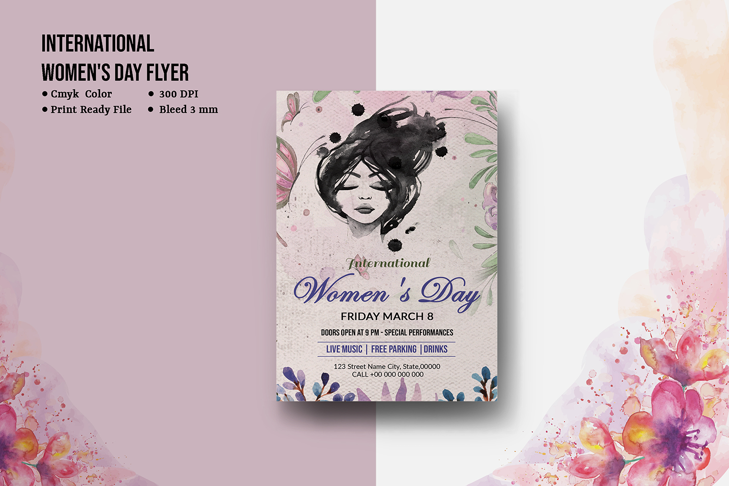 Women's Day Party Invitation Flyer