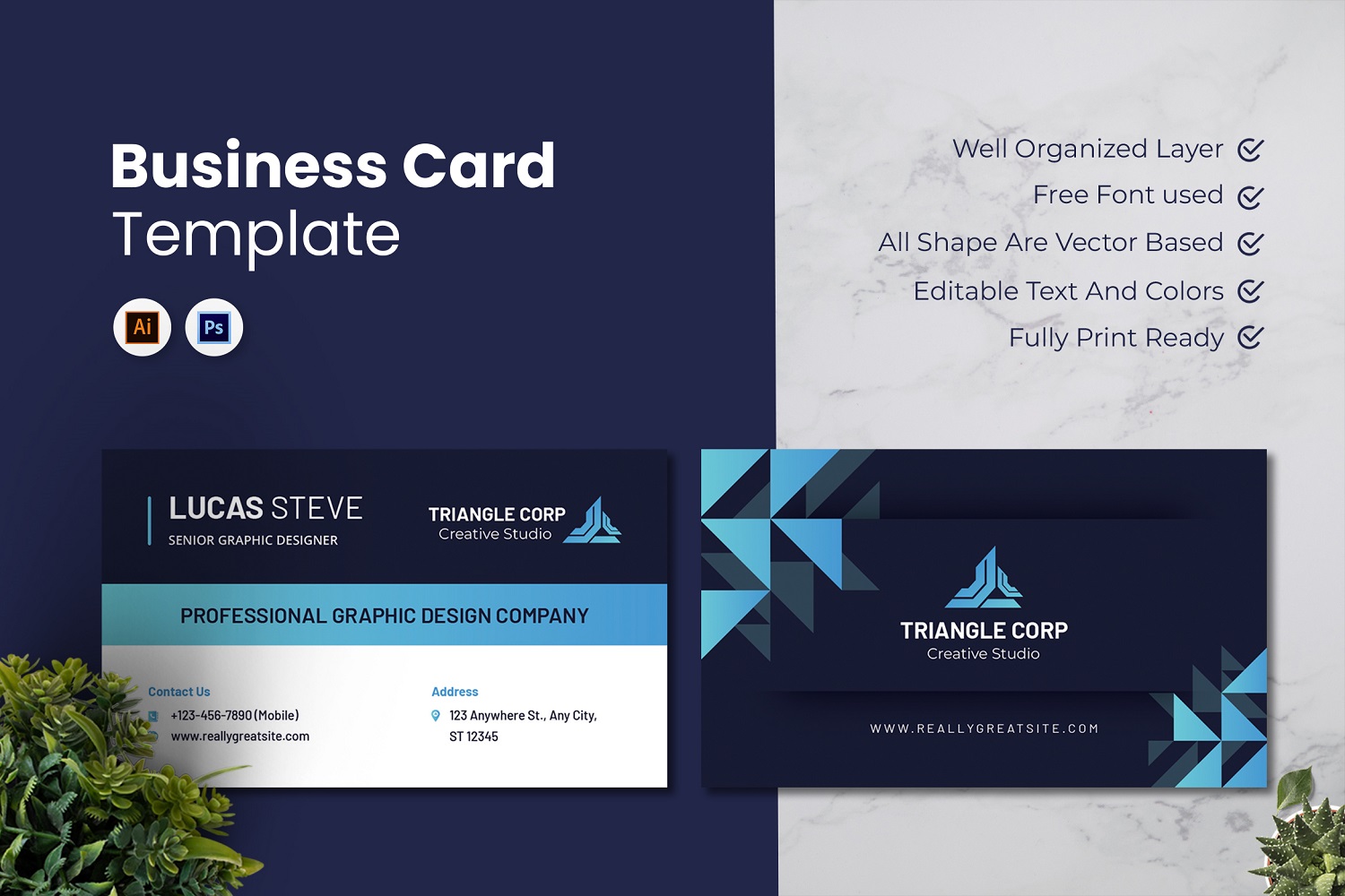 Senior Graphic Designer Business Card