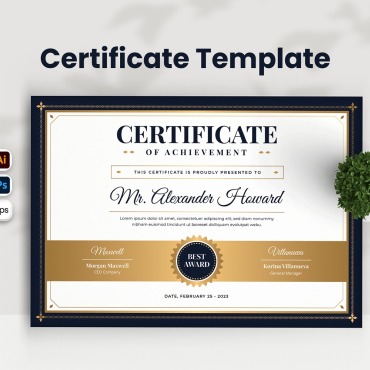 Achievement Print Certificate Templates 318233