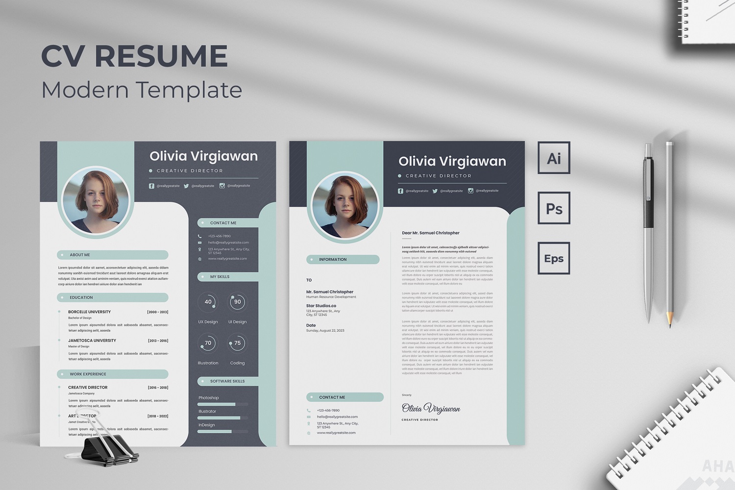 Creative Vitae CV Resume Template