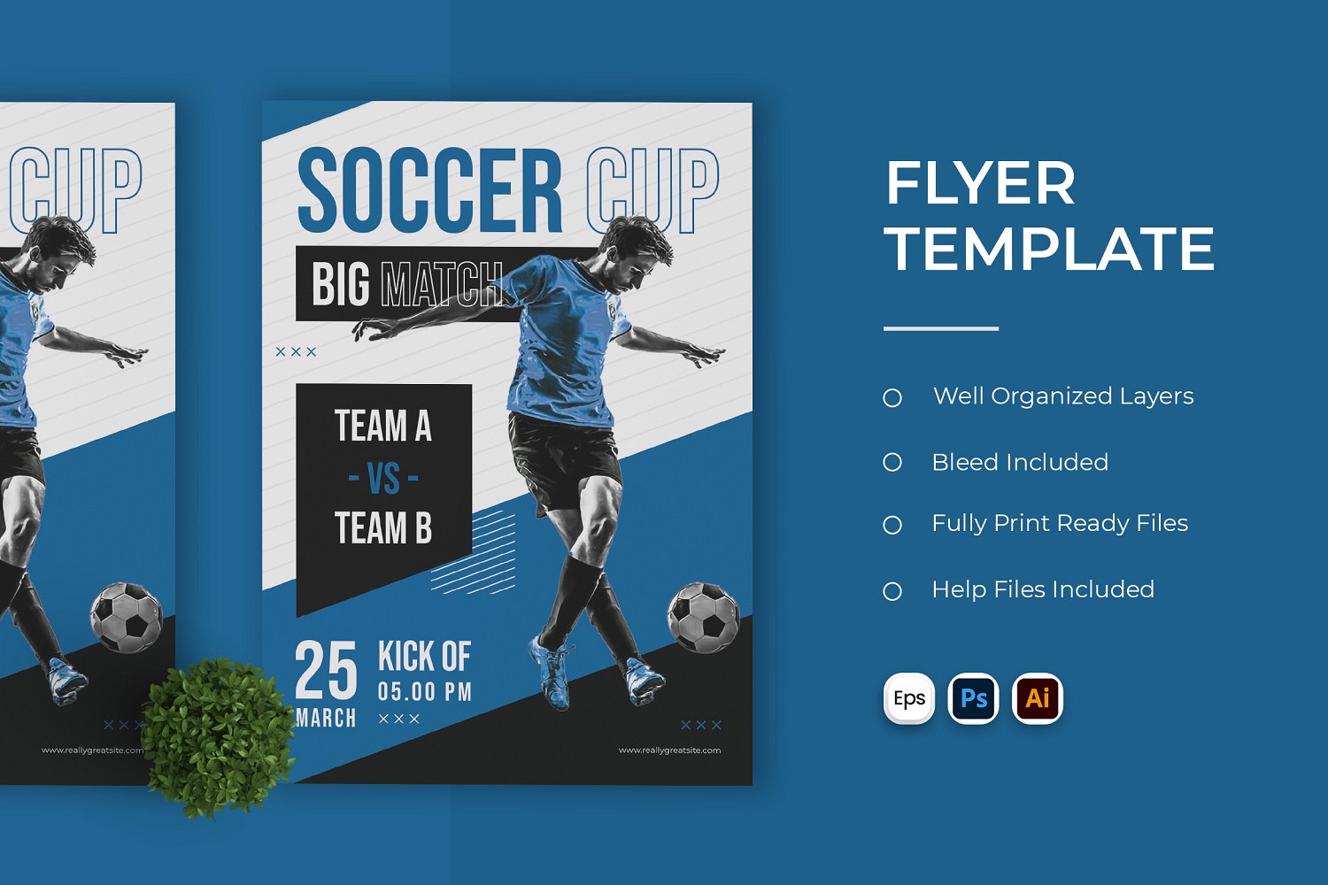 Soccer Cup Flyer Template