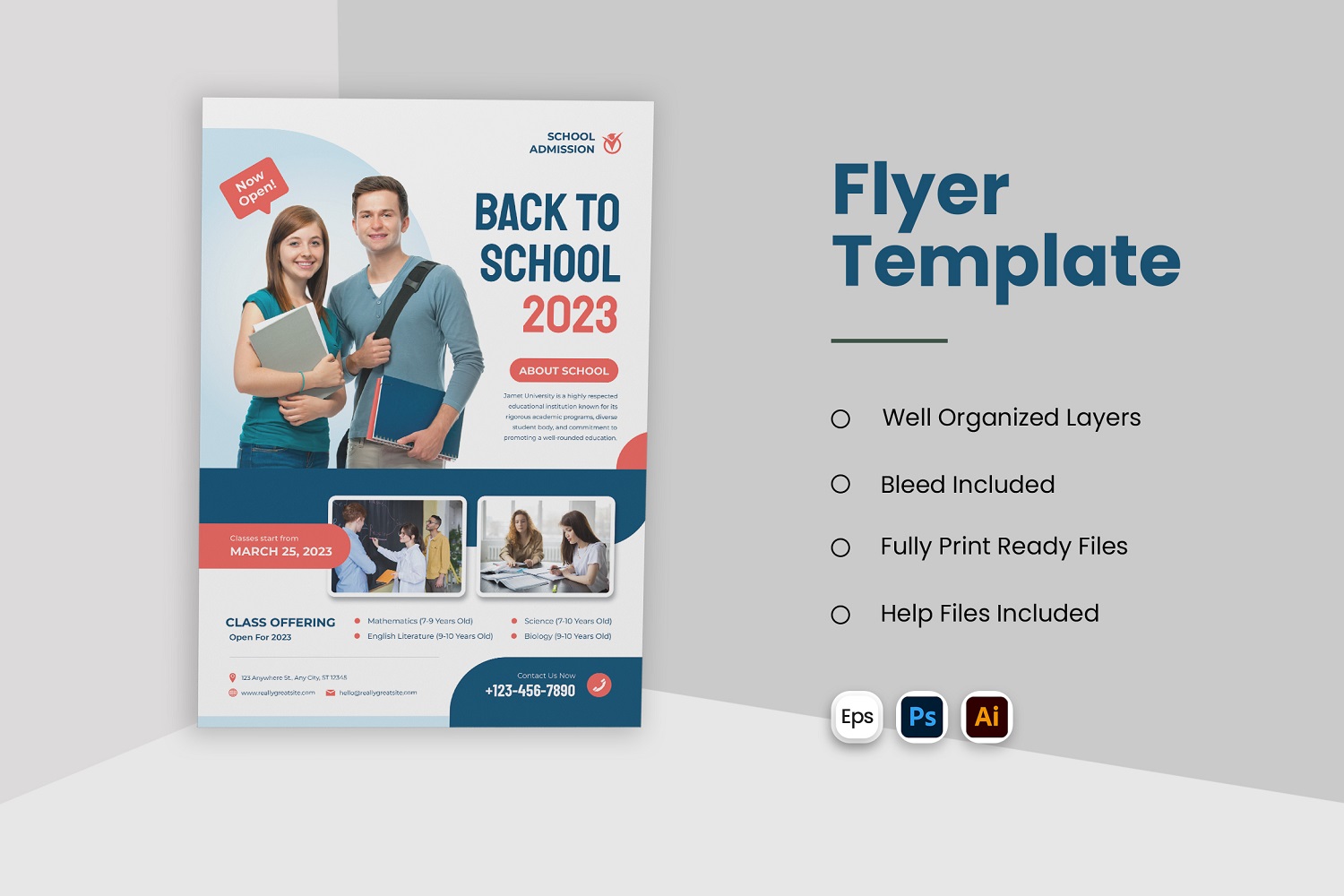 Back To School Flyer Print Template