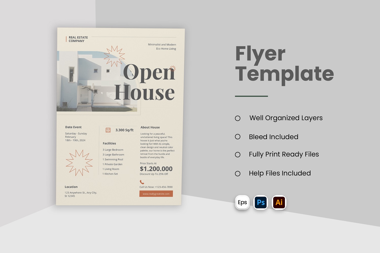 Open House Flyer Template   318264 Original 