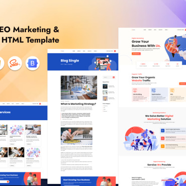 Consulting Digital Responsive Website Templates 318267