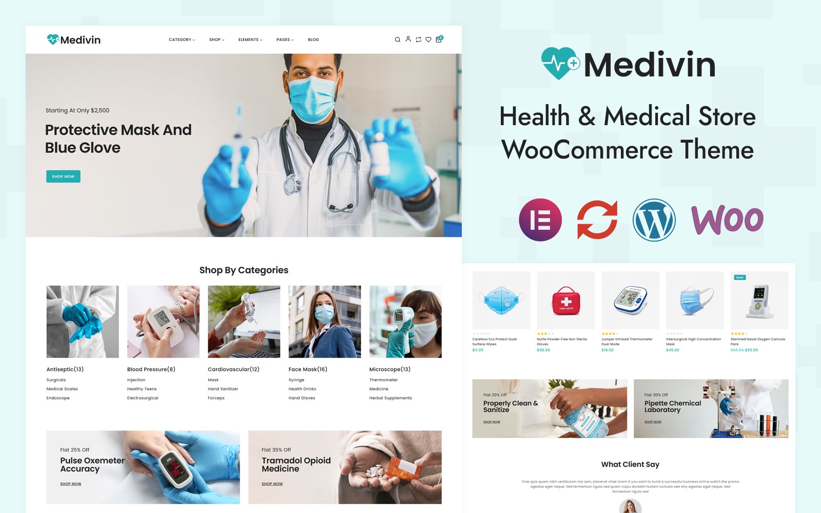 Medivin - Health & Medical Store Elementor WooCommerce Responsive Theme