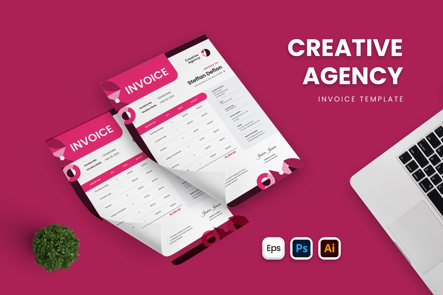 Creative Agency Invoice Template