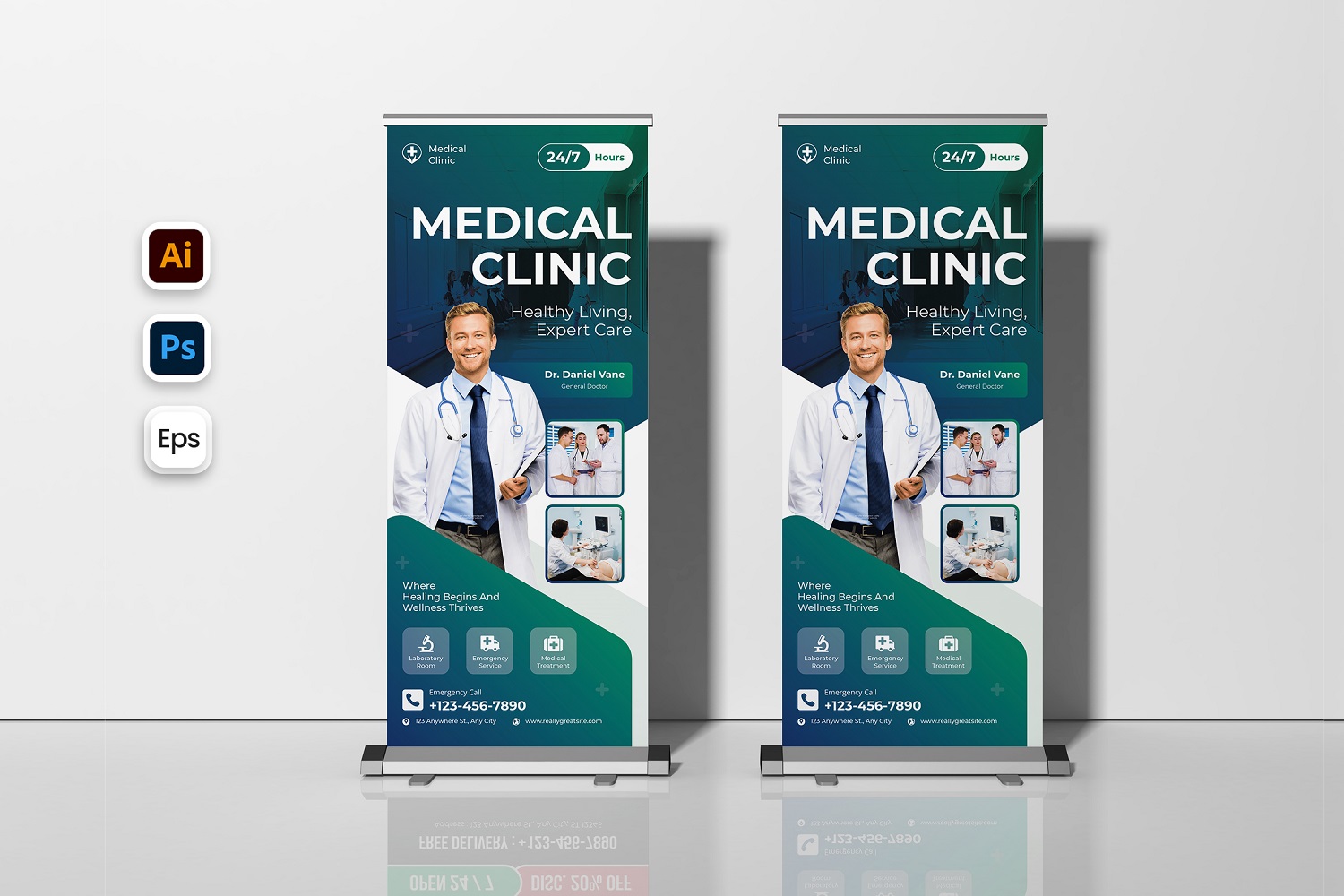 Medical Clinic Roll Up Banner