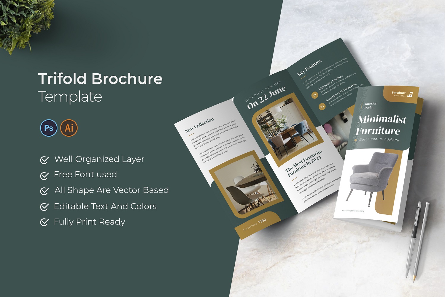 Furnishing House Trifold Brochure