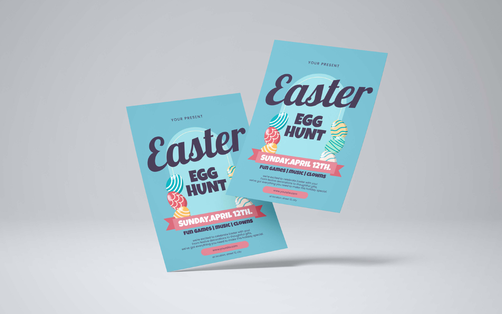 Easter Egg Hunt Flyer Template 1