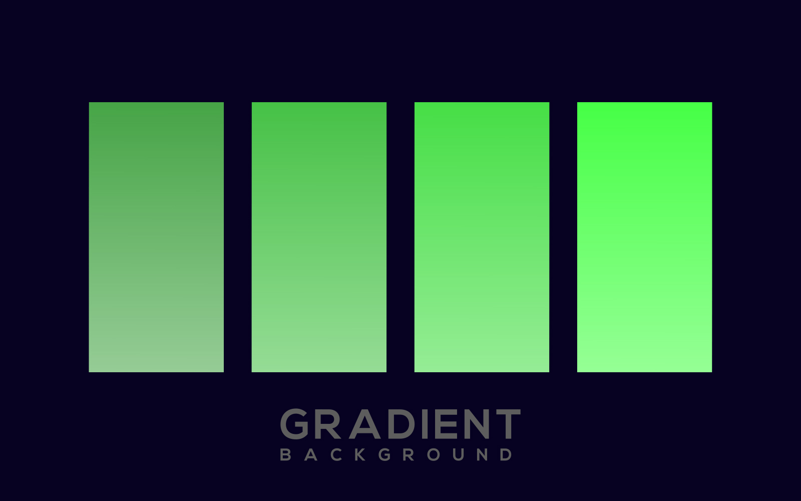 Green Gradient Background Vector Set