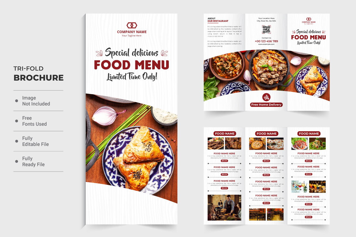 Beautiful culinary business brochure