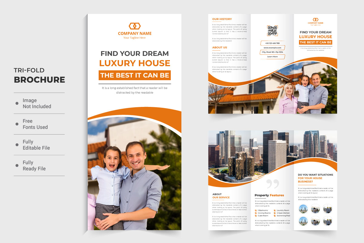 Real estate business promotion template brochure