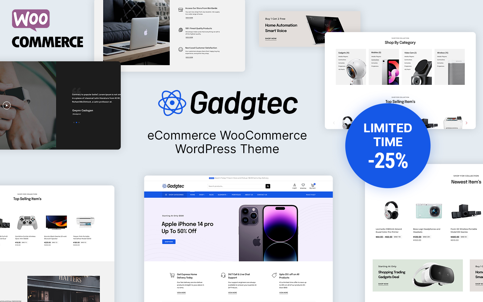 Gadgtec - Electronics and Mobile WooCommerce Theme