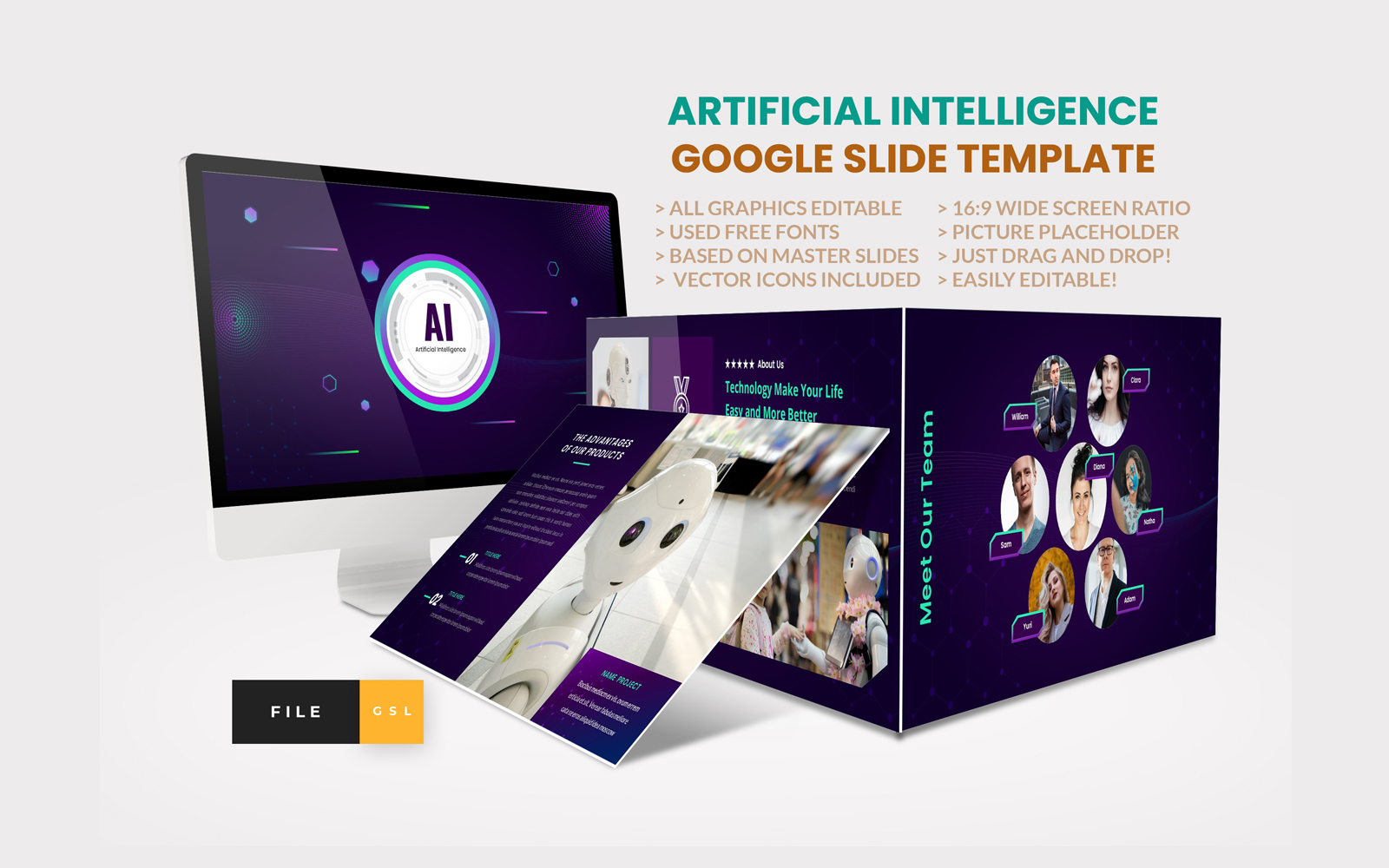 Artificial Intelligence Google Slide Template