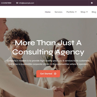 Business Consulting WordPress Themes 318953