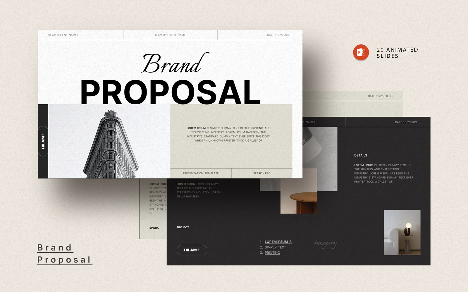 Brand Proposal Powerpoint Layout