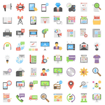 And Advertising Icon Sets 319141