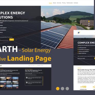 Electricity Ecology Landing Page Templates 319170