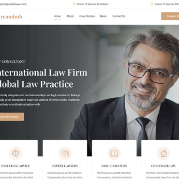 Lawyer Legal PSD Templates 319177