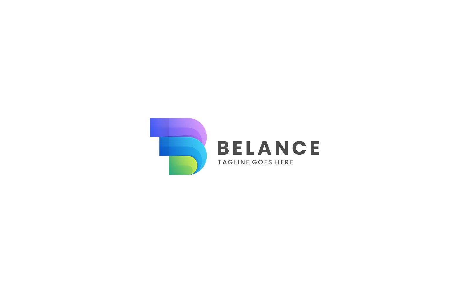 Letter B Colorful Logo Design
