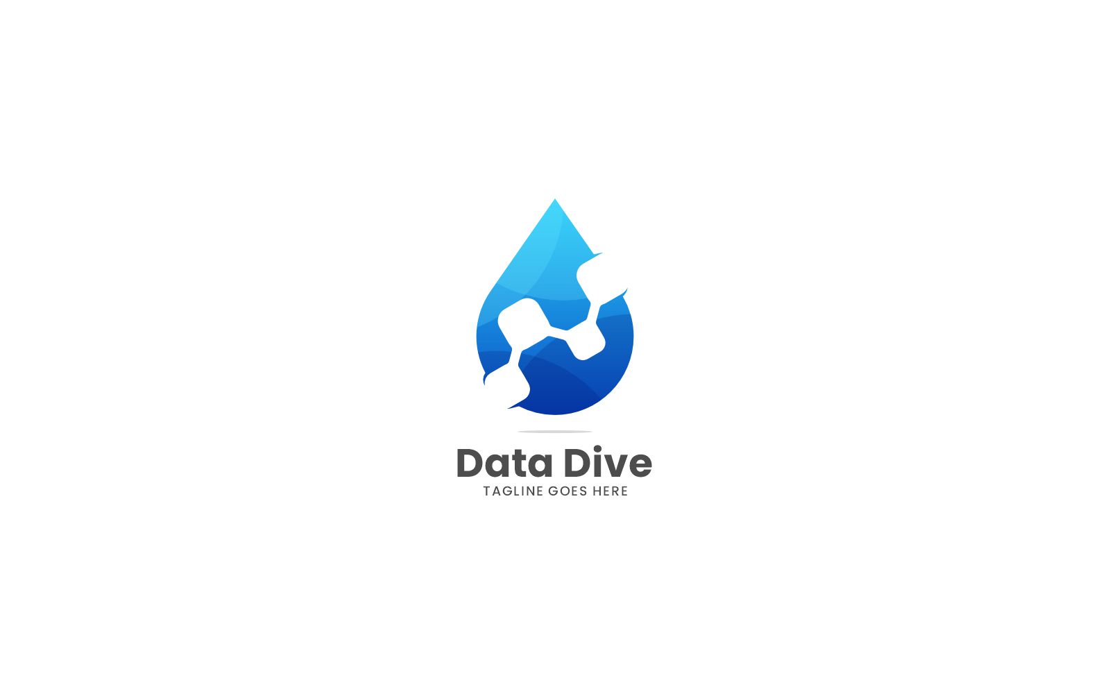 Data Drive Gradient Logo Style