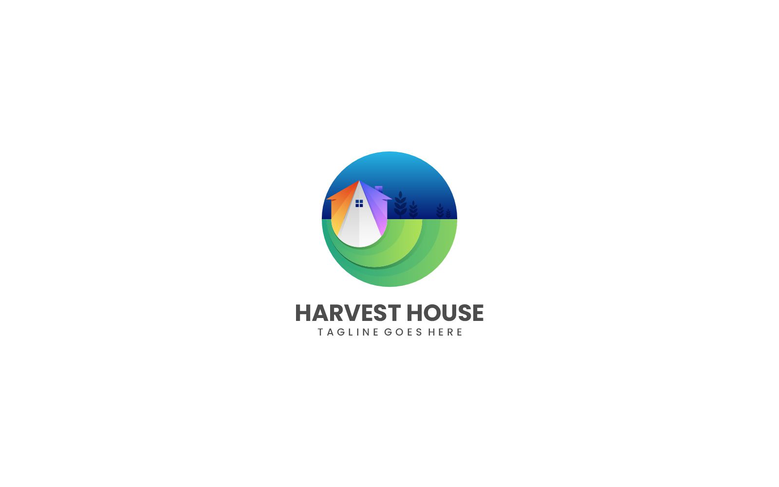 House Gradient Colorful Logo