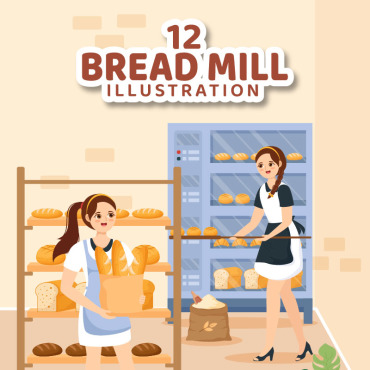 Mill Mill Illustrations Templates 319220