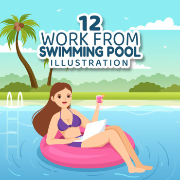 <a class=ContentLinkGreen href=/fr/kits_graphiques_templates_illustrations.html>Illustrations</a></font> from natation 319357