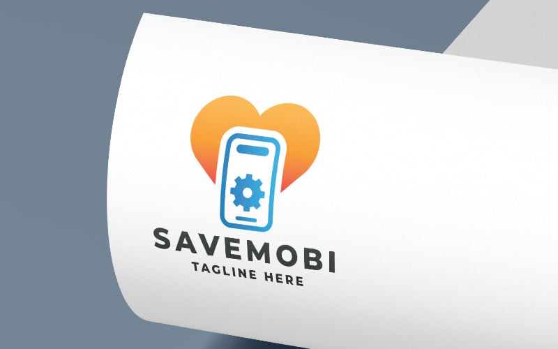 Save Mobile Logo Pro Template