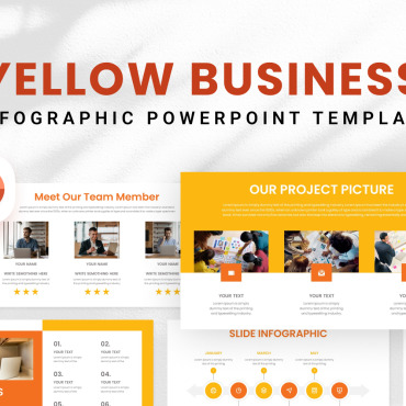 Business Yellow PowerPoint Templates 319444