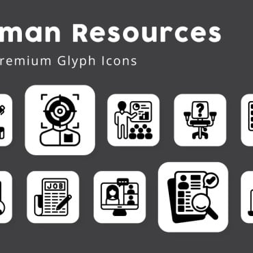 Resources Manpower Icon Sets 319451