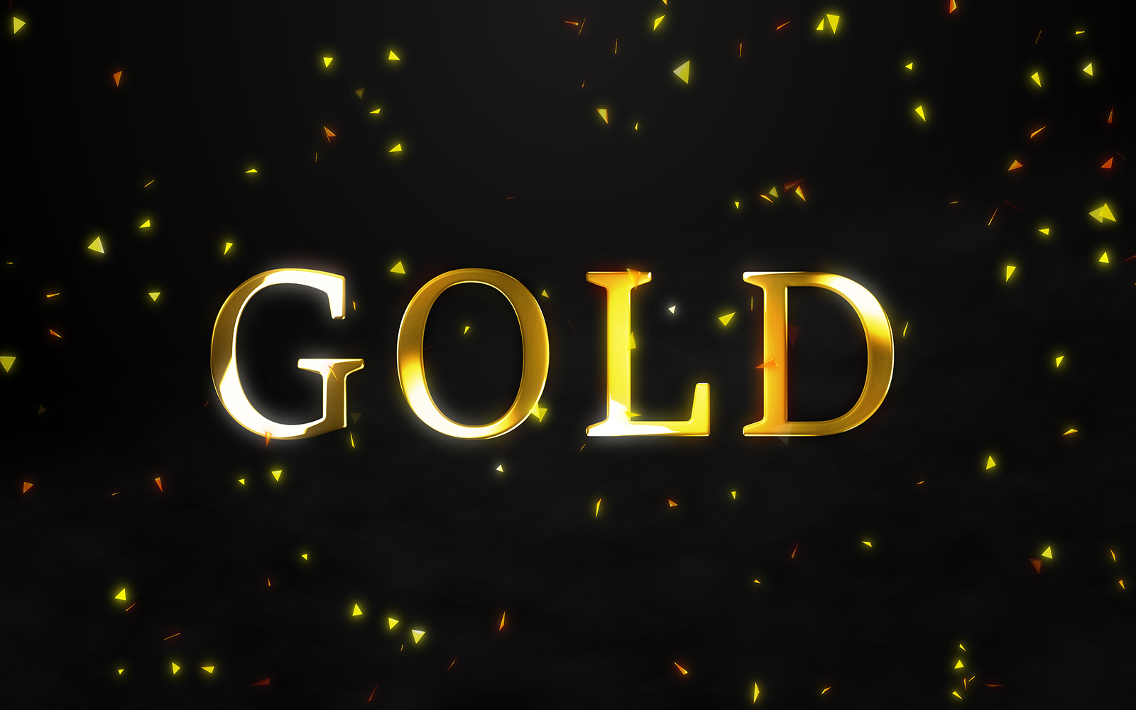 Gold Text Effect - Motion Graphic Template