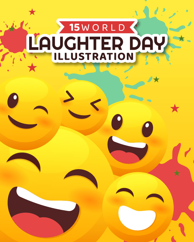 15 World Laughter Day Illustration