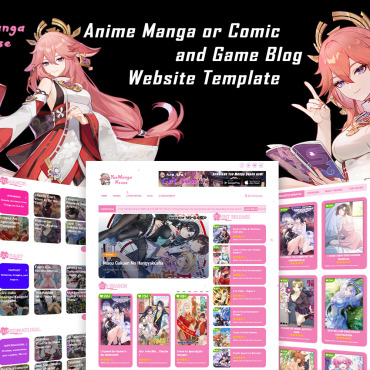 Anime Author Responsive Website Templates 319783