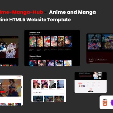 Anime Business Responsive Website Templates 319786