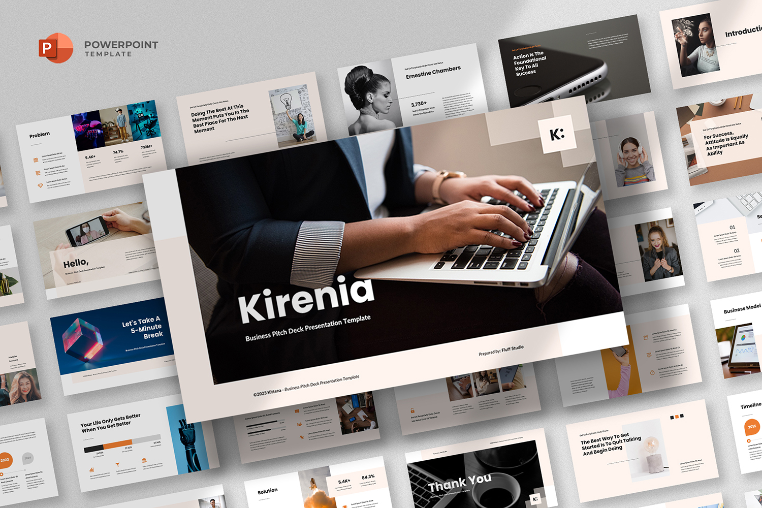 Kirenia - Pitch Deck PowerPoint Template