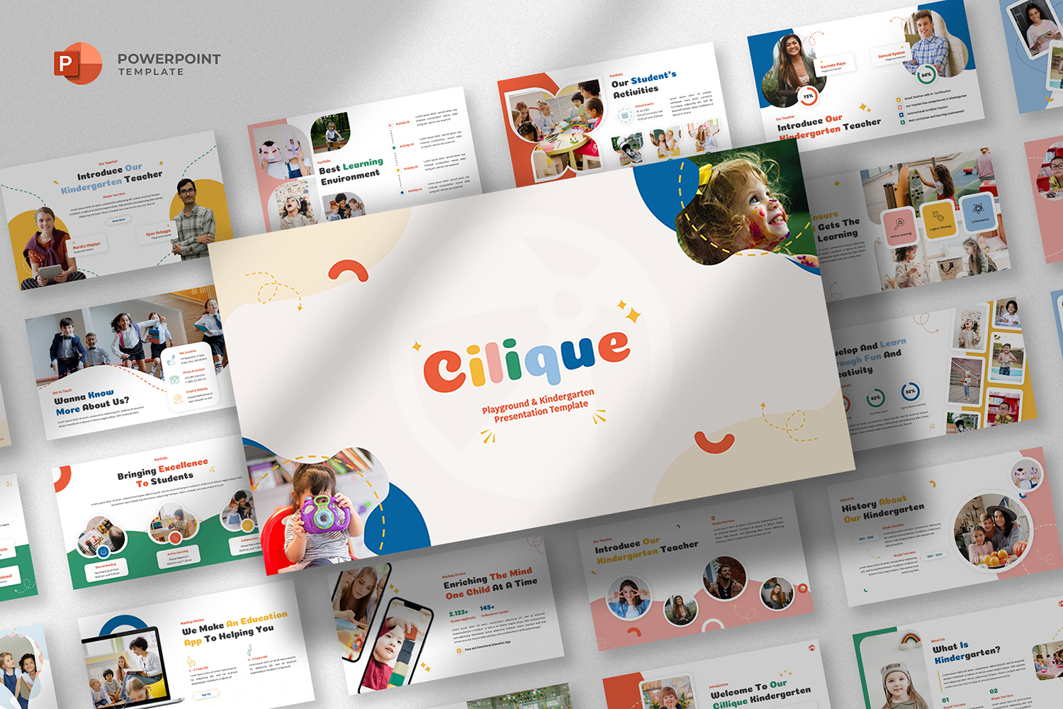 Cilique - Kindergarten PowerPoint Template